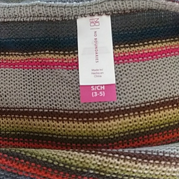 Junior's Stripe Duster Cardigan. - Picture 4 of 4